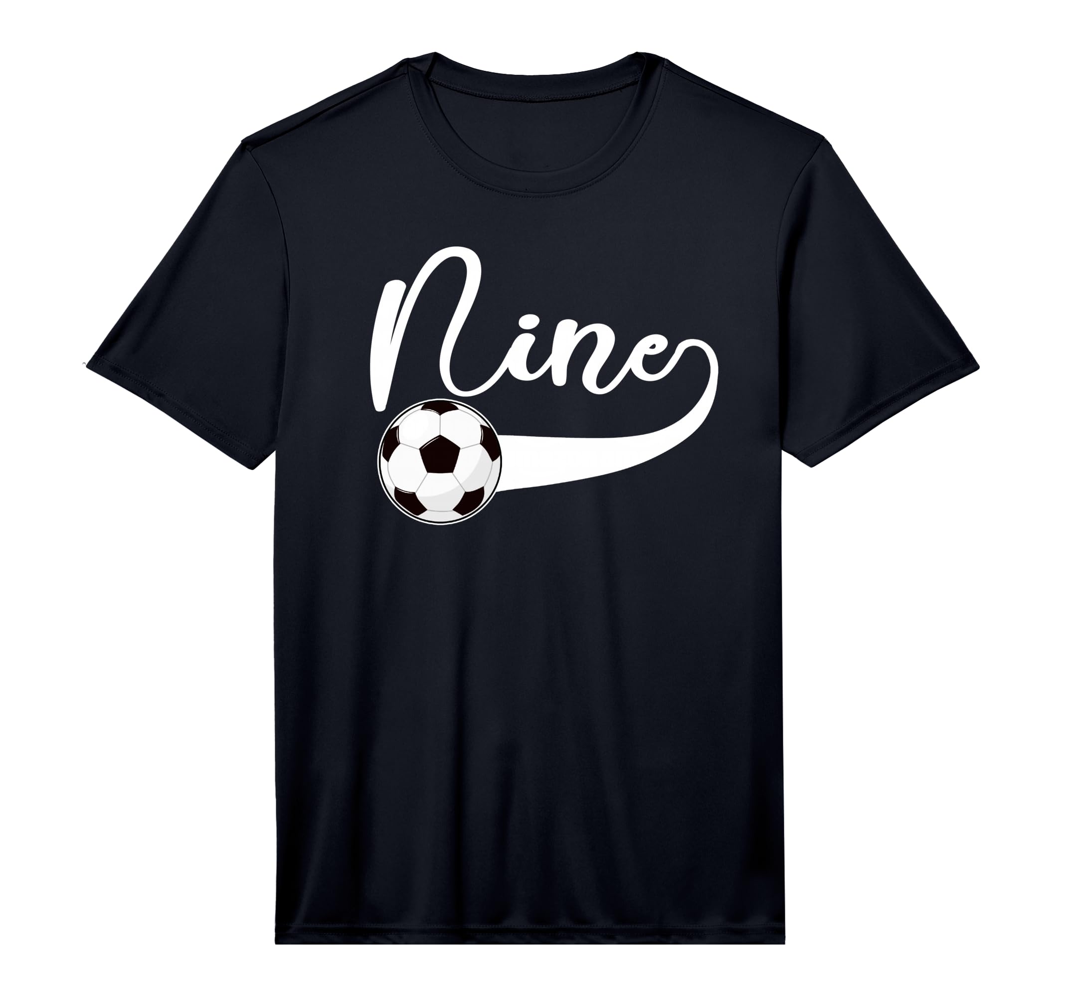 9Th Birthday Party Soccer 9 Year Old T-Shirt - Casual Everyday Wear Unisex