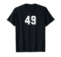 Number 49 80S 90S Soccer Team Jersey T-Shirt - Aesthetic Graphic Unisex