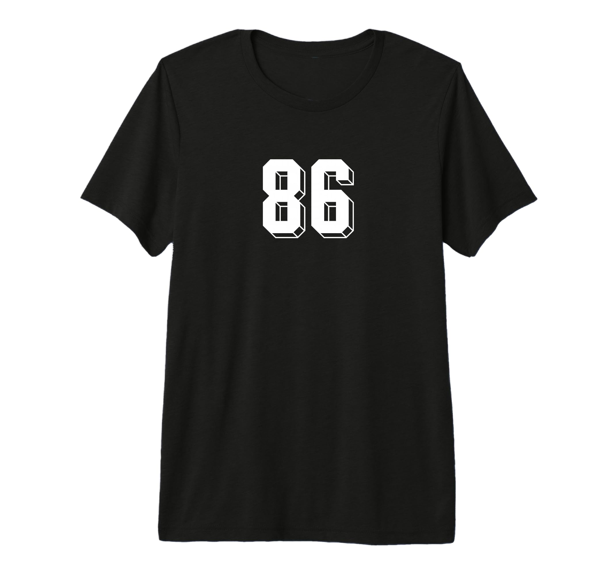 Number 86 80S 90S Soccer Team Jersey T-Shirt - Fun Novelty Design Unisex