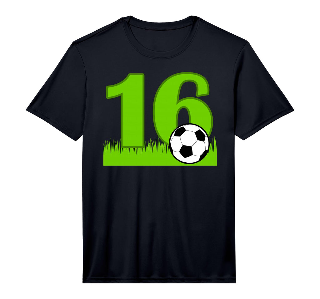16Th Birthday Soccer 16 Years Old T-Shirt - Minimalist Print Men Women