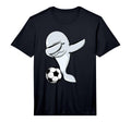 Dabbing Beluga Whale Soccer Lovers T-Shirt - Aesthetic Graphic for Adults