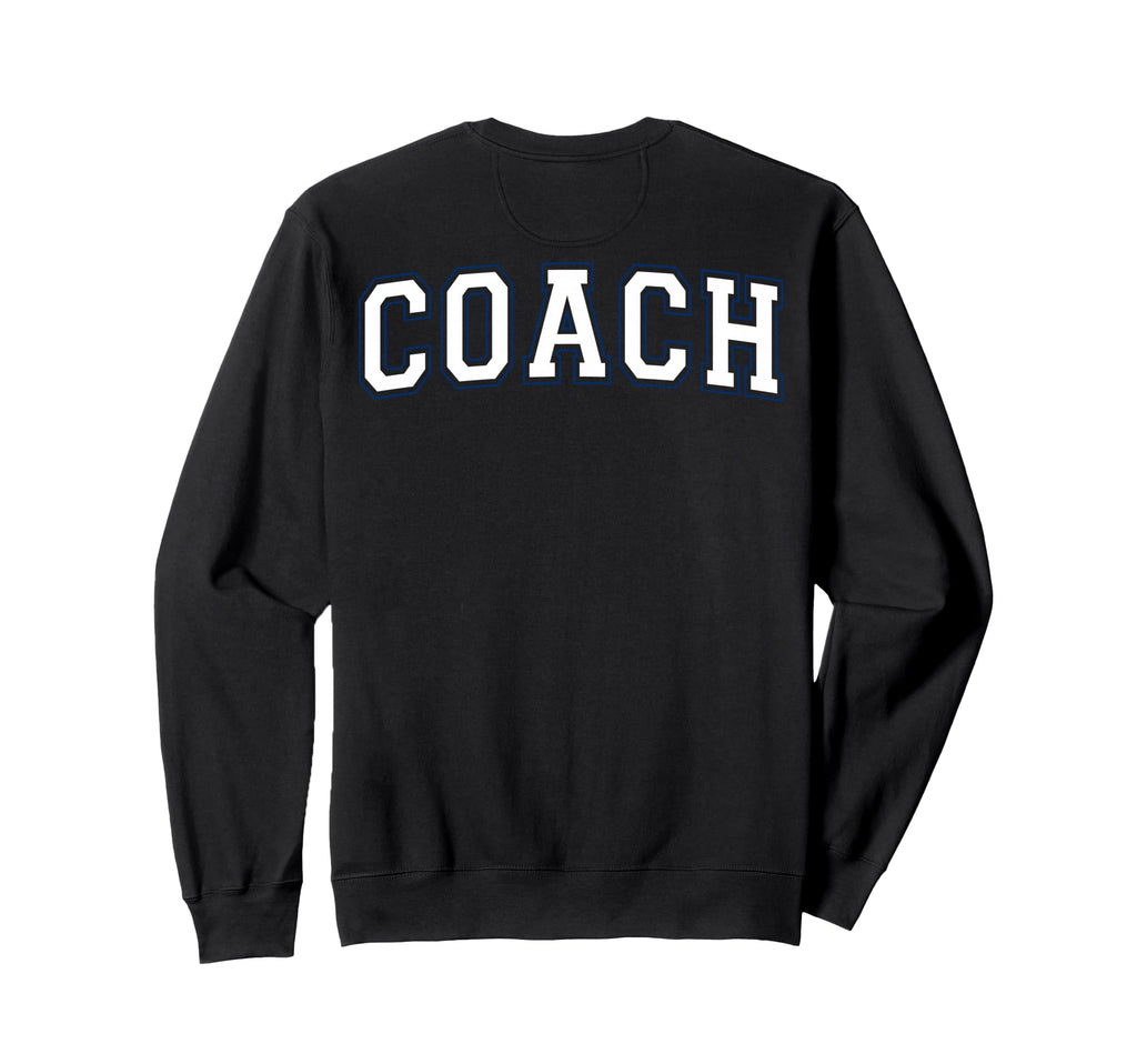 Coach Sports Trainer Varsity White Sweatshirt - Aesthetic Graphic Unisex