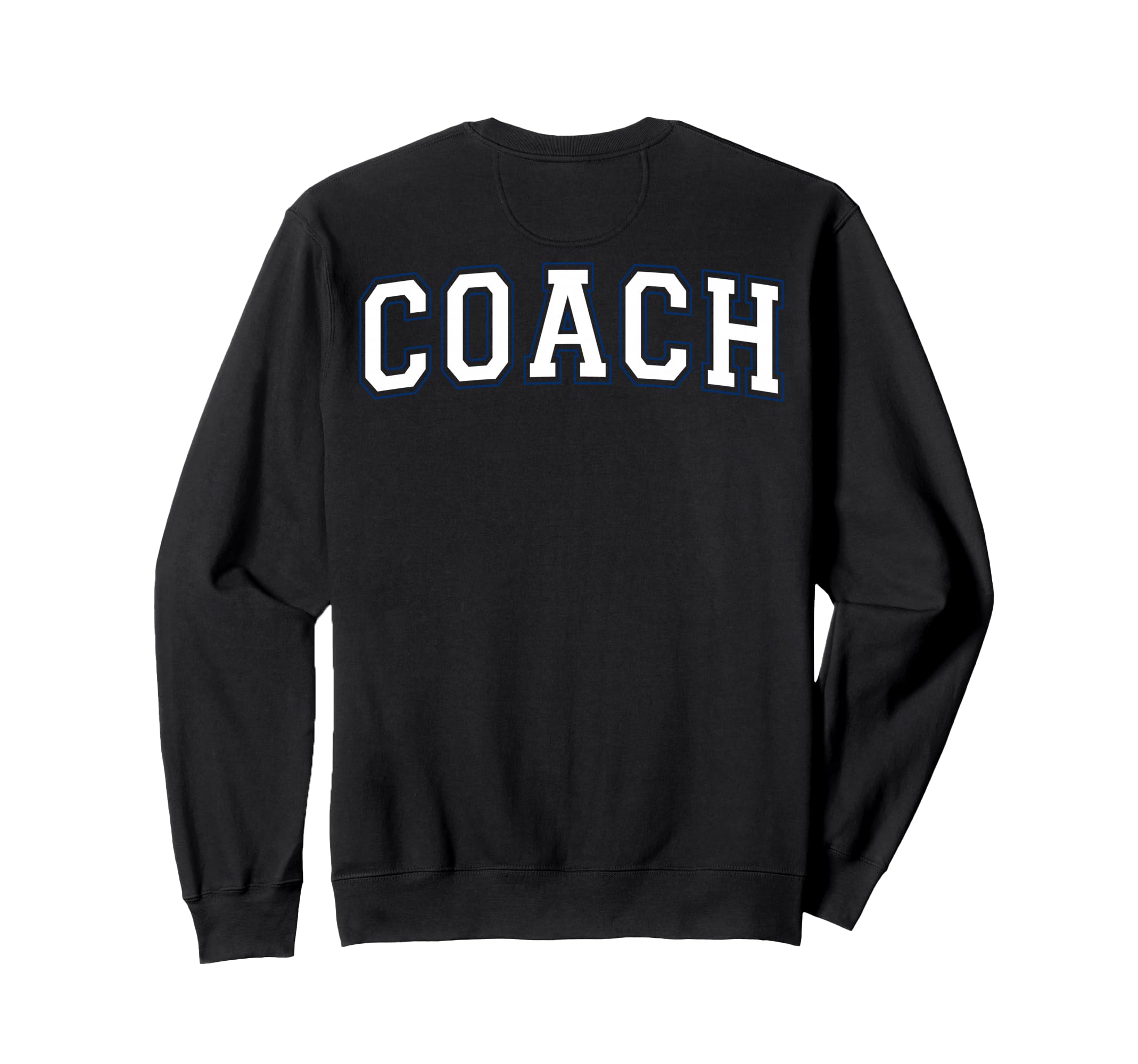 Coach Sports Trainer Varsity White Sweatshirt - Aesthetic Graphic Unisex
