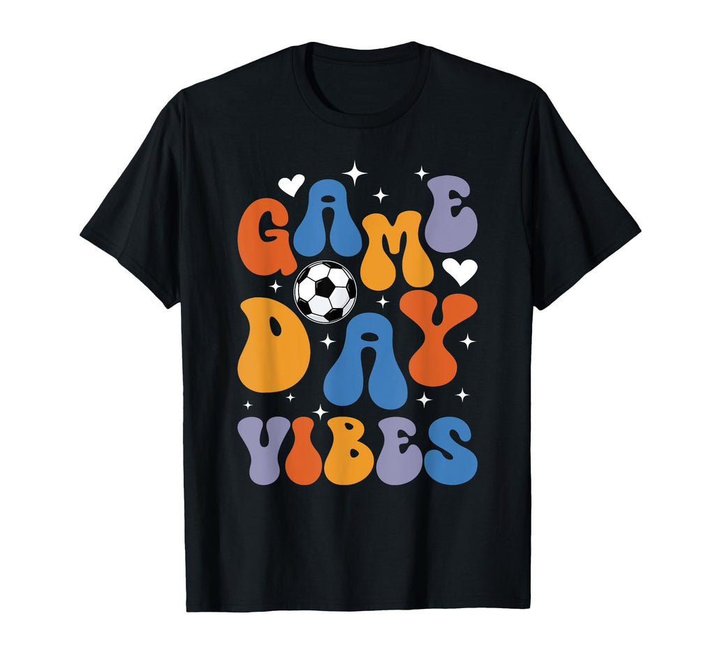 Groovy Soccer Game Day Vibes Game Day T-Shirt - Streetwear Style Men Women