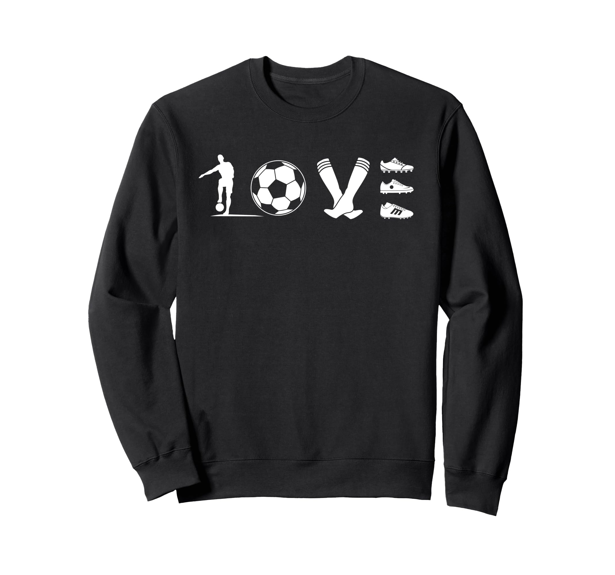 Soccer Love Gift Football Player Teens Sweatshirt - Unique Graphic Unisex