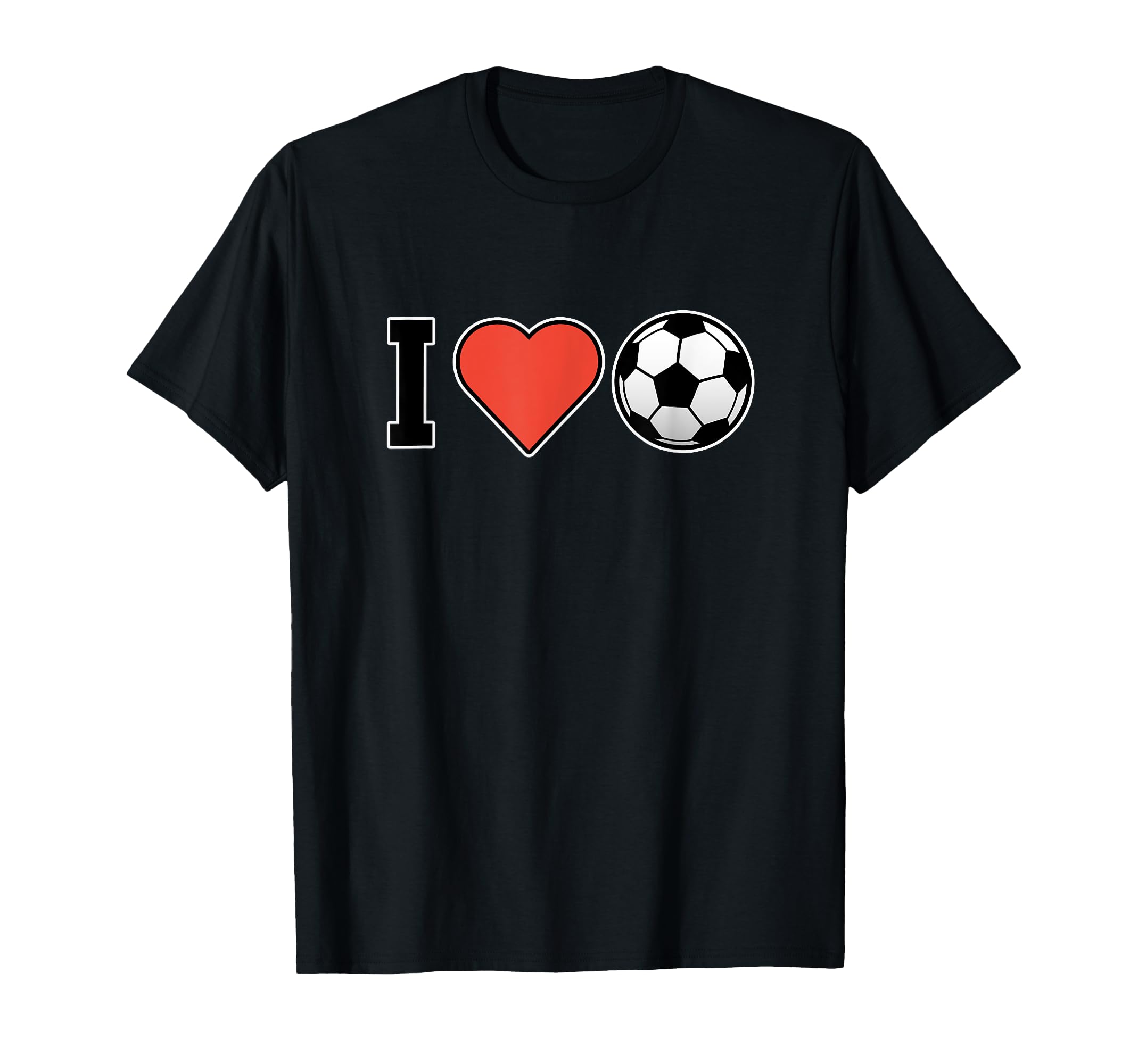 I Love Soccer Football Lover Coach T-Shirt - Unique Graphic for Adults