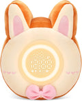 QANYI Bunny Night Light for Kids - Soft Plush Toy with Bunny Alarm Clock, Sleep Light for Bedroom, Gifting, Christmas, New Year