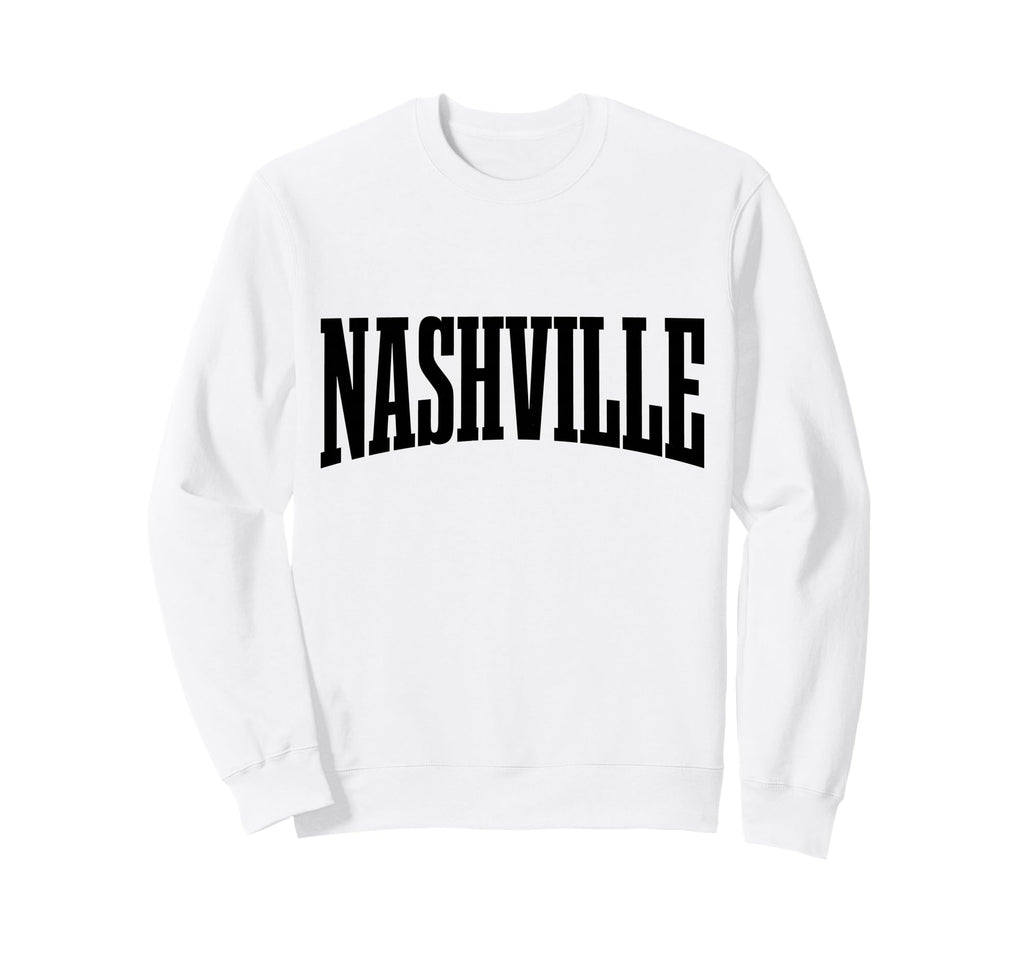Nashville Tennessee Sports College Sweatshirt - Minimalist Print Unisex