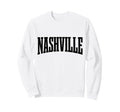 Nashville Tennessee Sports College Sweatshirt - Minimalist Print Unisex