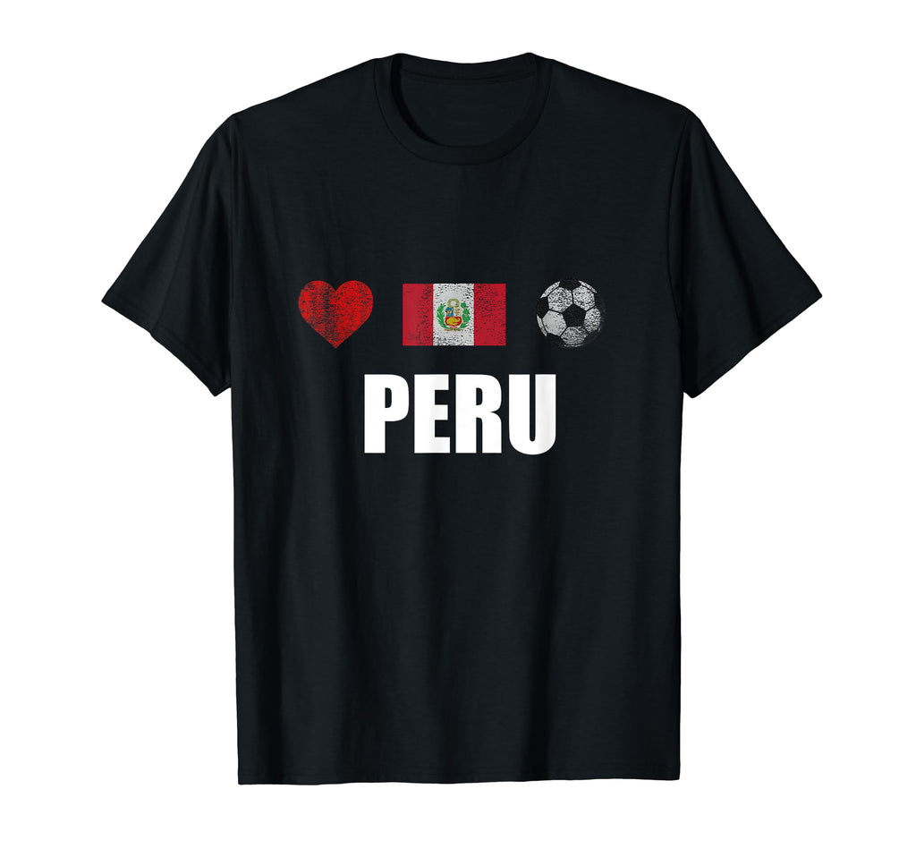 Peru Football Peru Soccer Jersey T-Shirt - Casual Everyday Wear Men Women