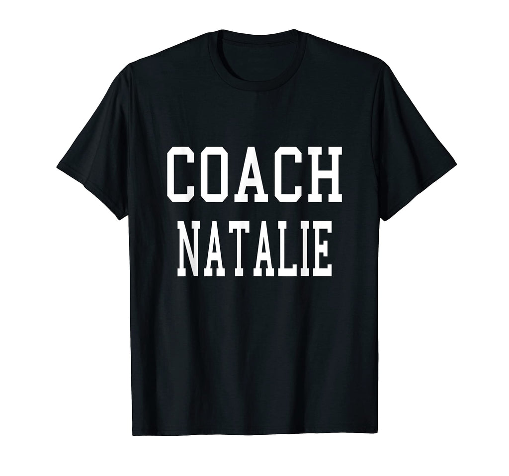 Coach Natalie Custom Football Soccer T-Shirt - Minimalist Print for Adults