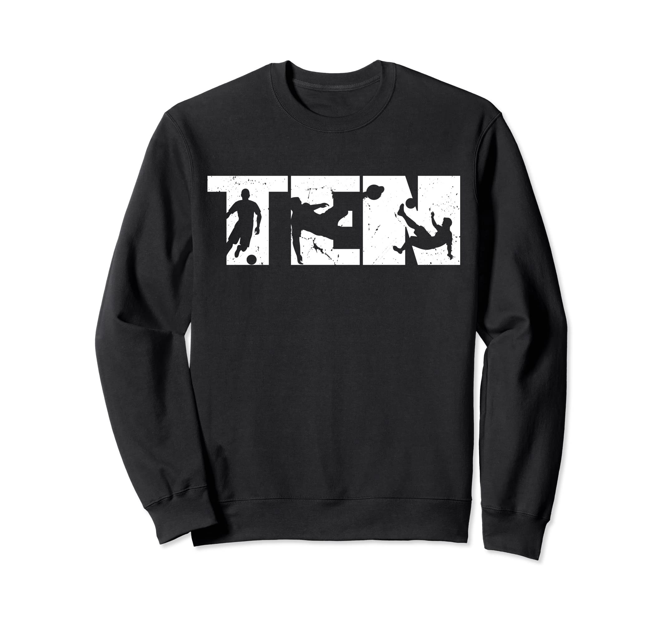10Th Birthday Soccer 10 Years Sweatshirt - Casual Everyday Wear for Adults