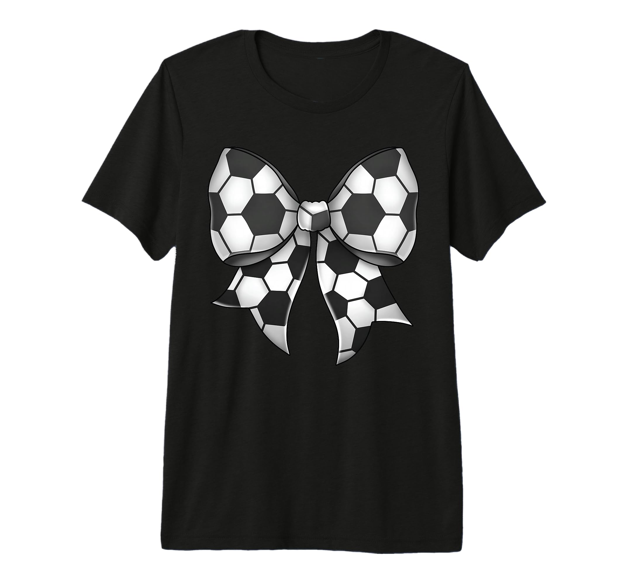 Soccer Ball Coquette Bow Soccer Ball T-Shirt - Trendy Graphic Men Women