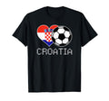Croatia Soccer Croatian Flag Love T-Shirt - Custom Art Print Unisex