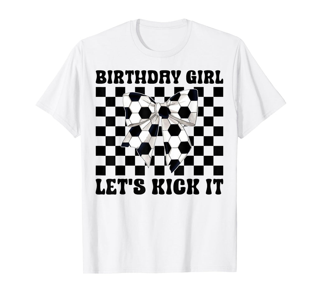 Soccer Soccer Mom Coquette Birthday Lets T-Shirt - Graphic Print Unisex