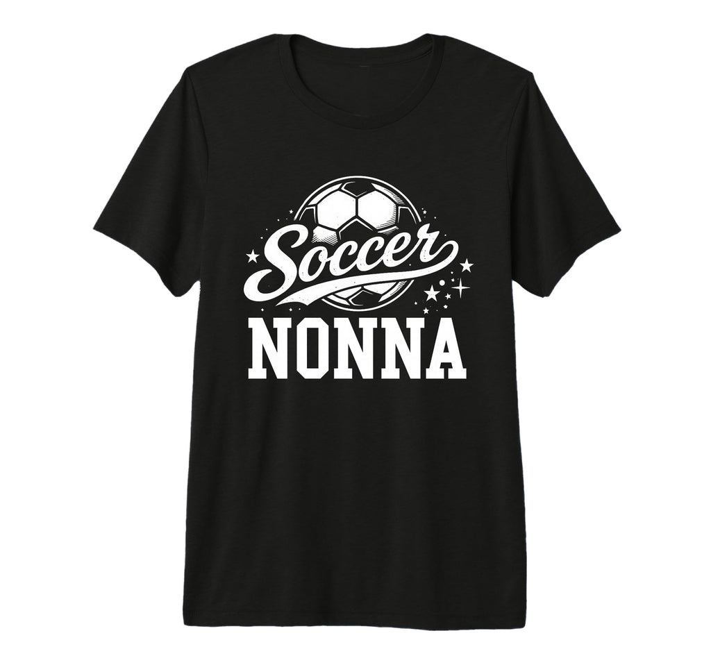 Soccer Nonna Soccer Ball Tri Blend T-Shirt - Novelty Apparel for Adults