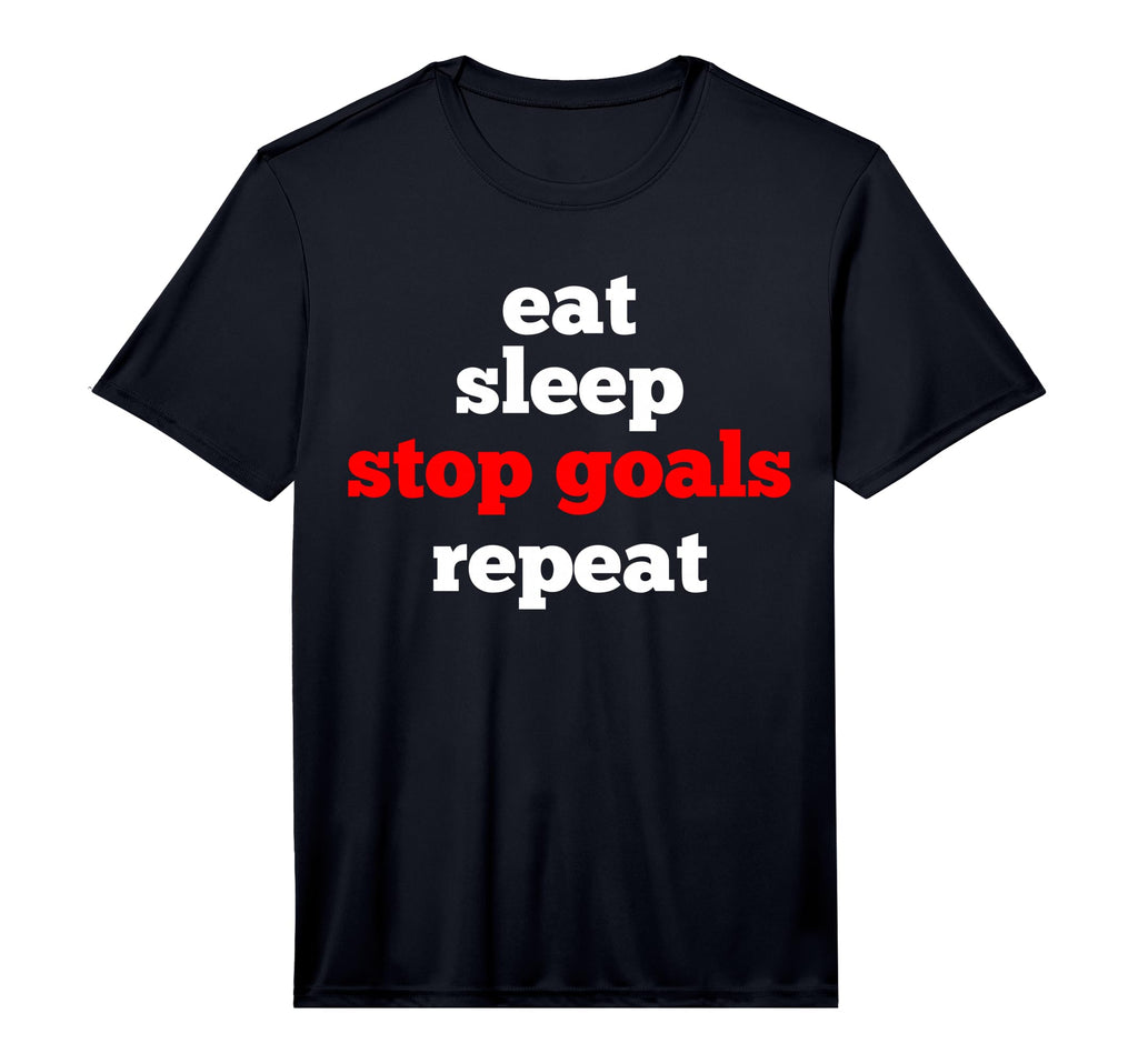 Goalkeeper Soccer Performance T-Shirt - Fun Novelty Design for Adults