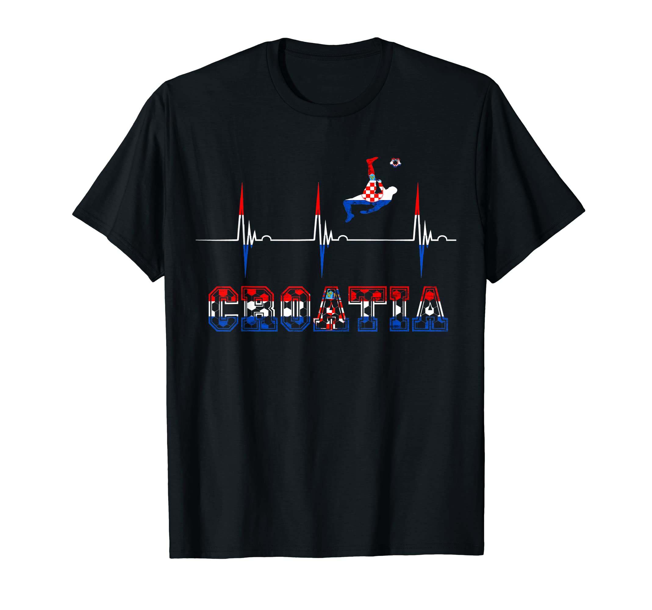 Croatian Soccer Player Croatia T-Shirt - Graphic Print for Adults