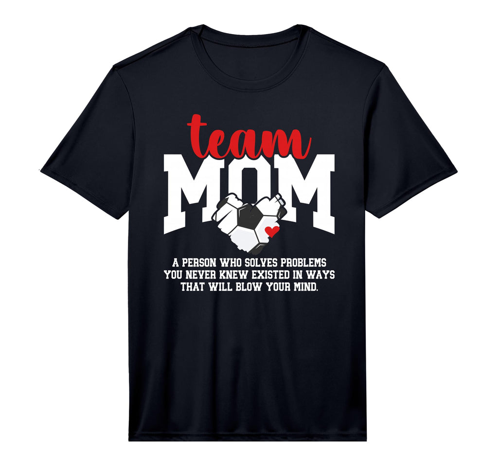 Mens Soccer Team Mom Definition Soccer T-Shirt - Novelty Apparel Men Women