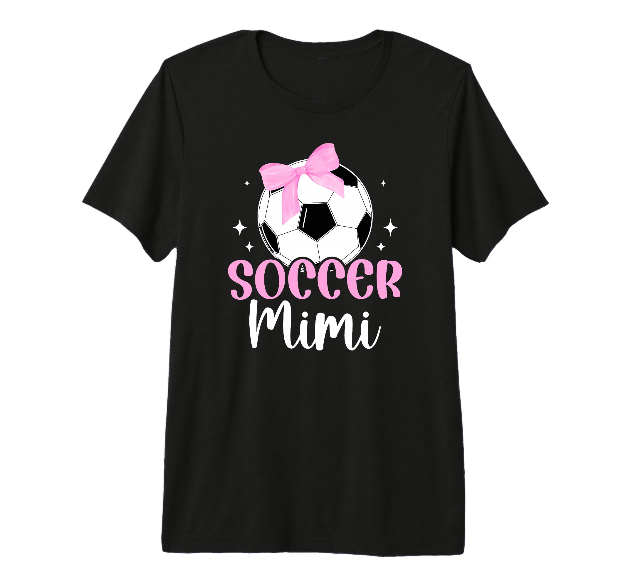 Soccer Mimi Bow Grandma Mimi Soccer T-Shirt - Novelty Apparel Unisex