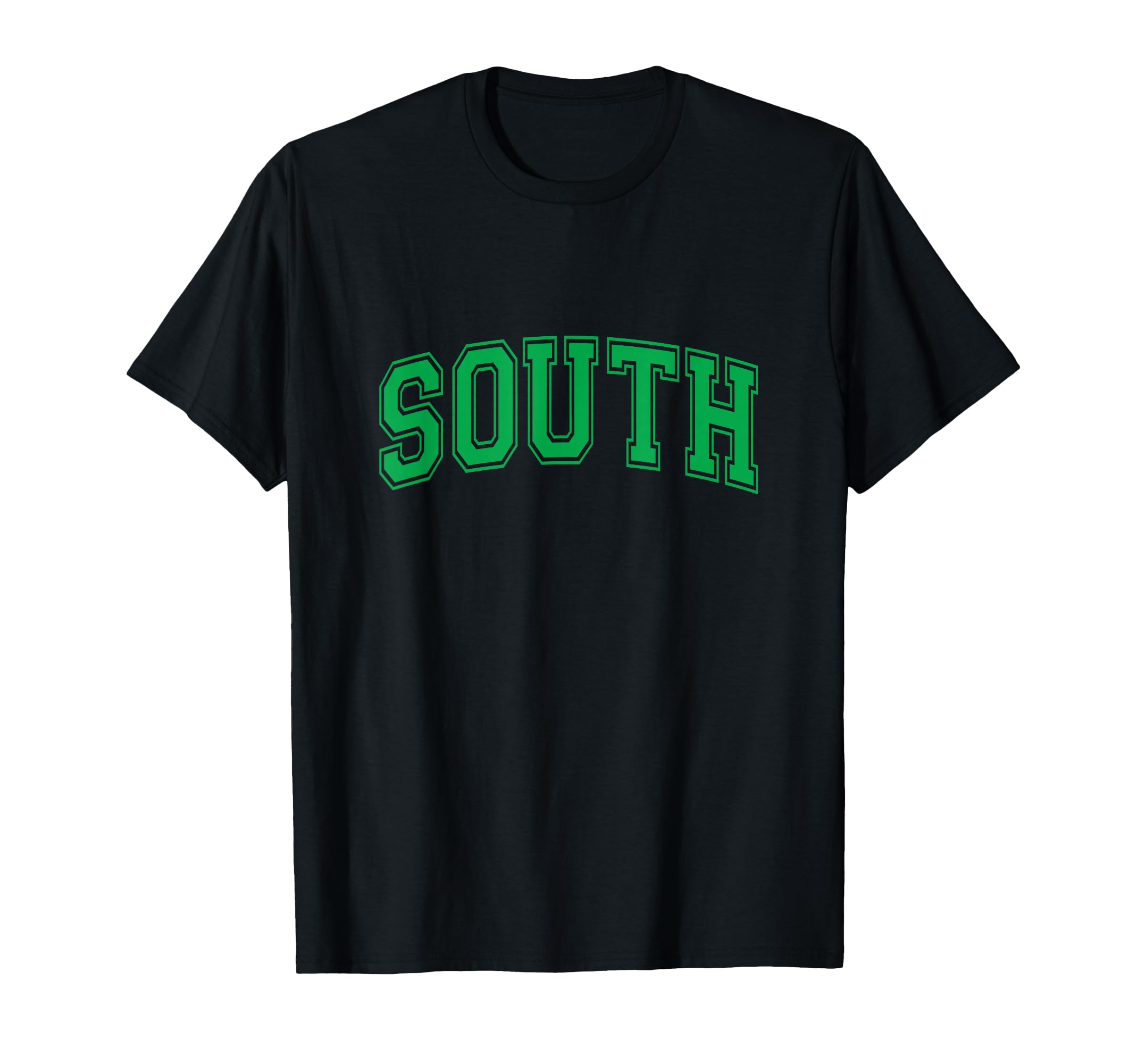 Green South Team Colors Spirit T-Shirt - Aesthetic Graphic Men Women