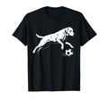 Soccer Labrador Retriever Funny Dog T-Shirt - Minimalist Print for Adults