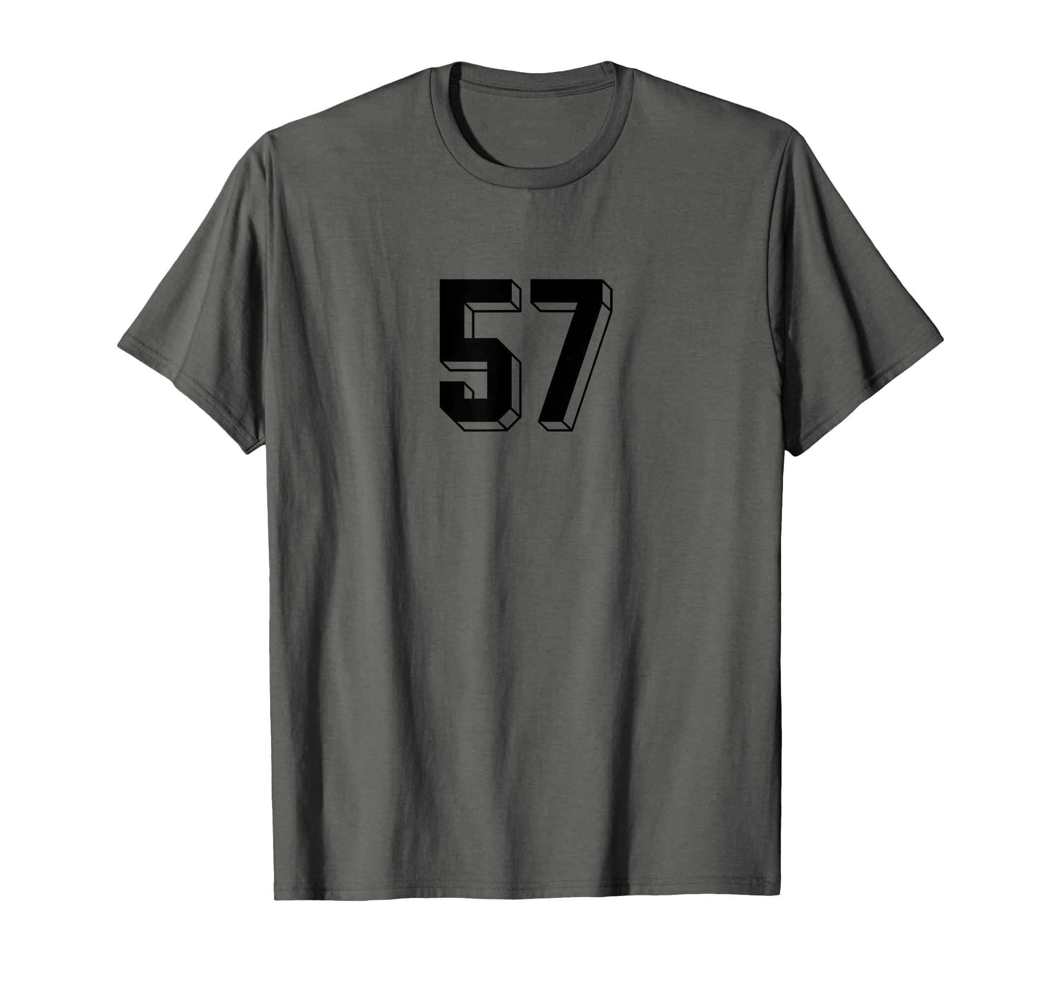 Number 57 80S 90S Soccer Team Jersey T-Shirt - Novelty Apparel for Adults