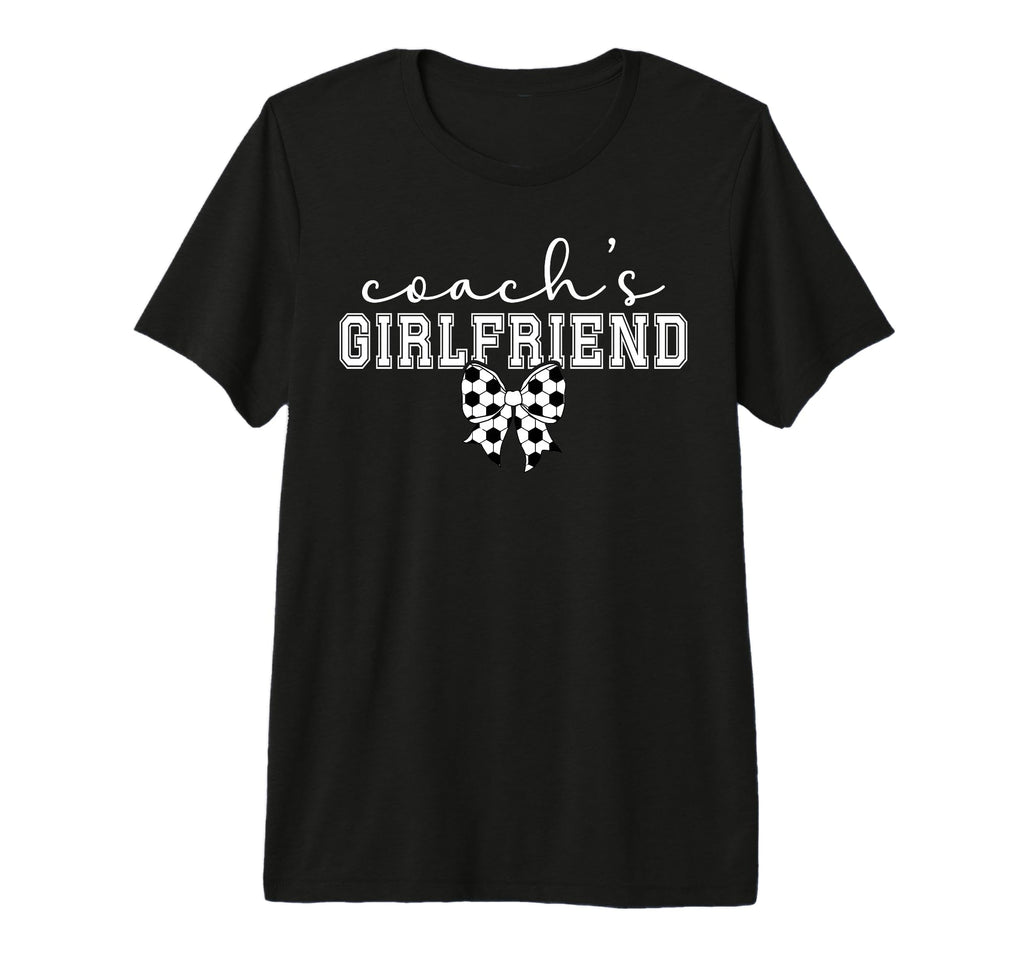 Soccer Coachs Girlfriend Coquette T-Shirt - Custom Art Print Men Women