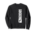 Soccer Coach Distressed Soccer Player Sweatshirt - Graphic Print Men Women