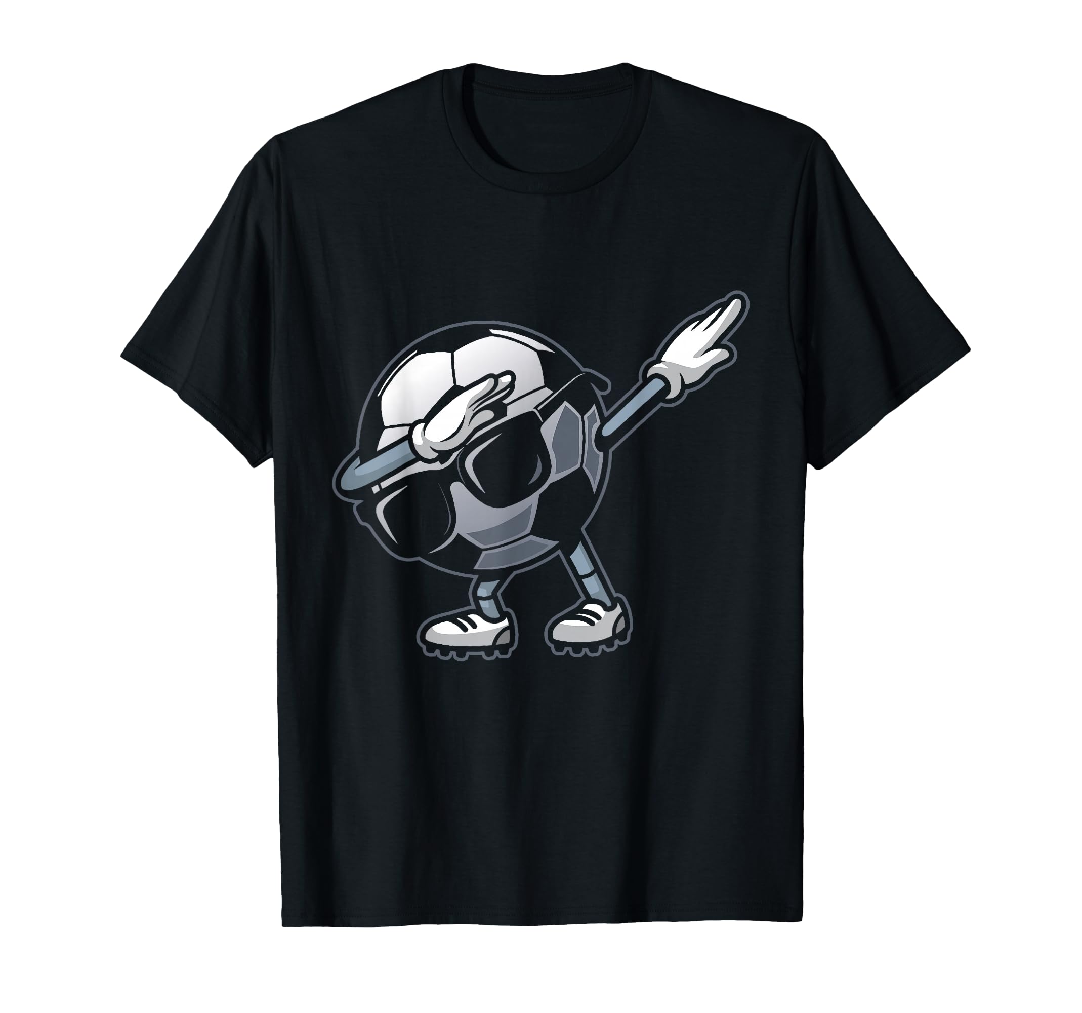 Dabbing Soccer Ball Funny Sports Player T-Shirt - Minimalist Print Unisex