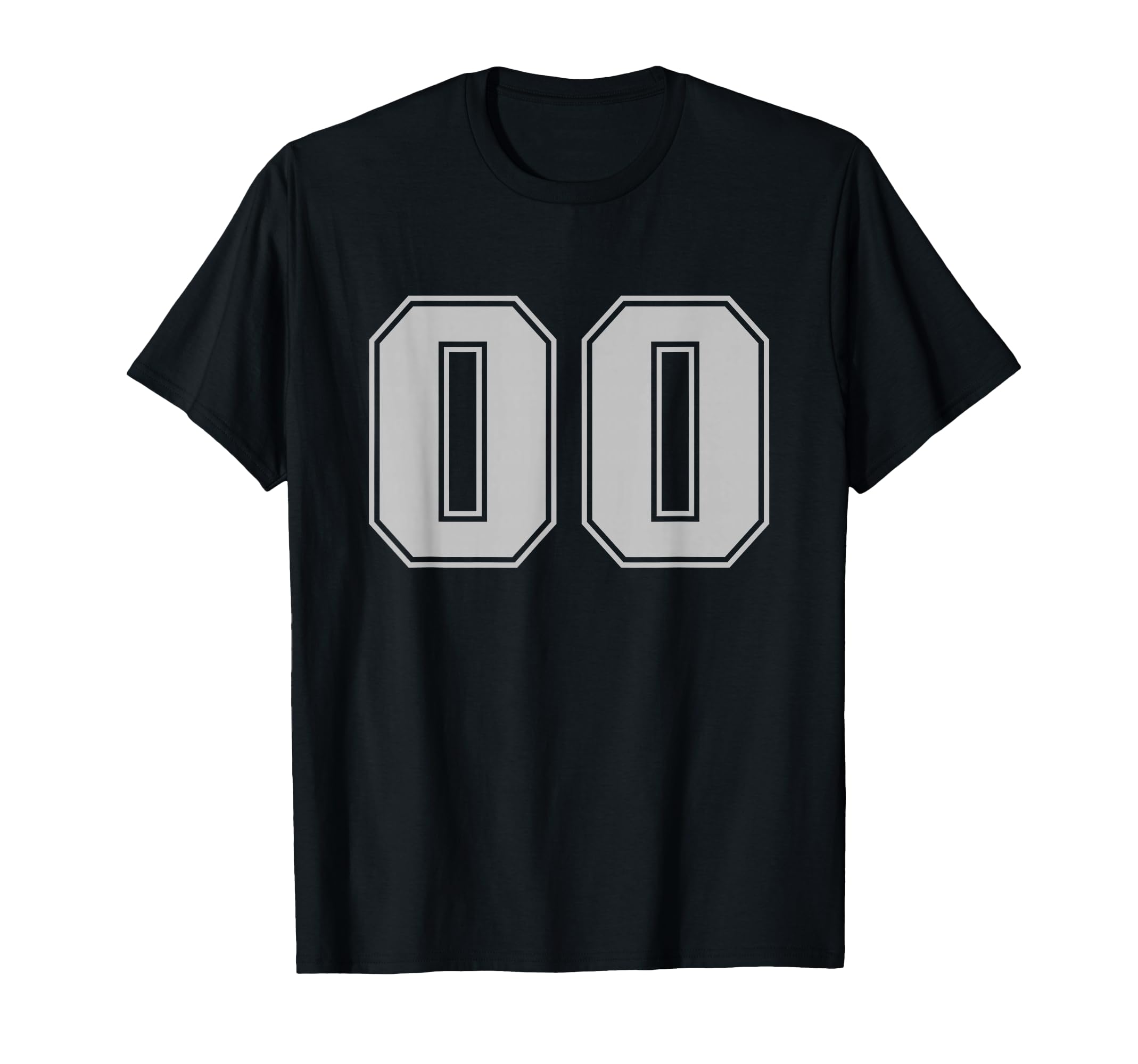 Sport Team Number 00 T-Shirt - Graphic Print Unisex