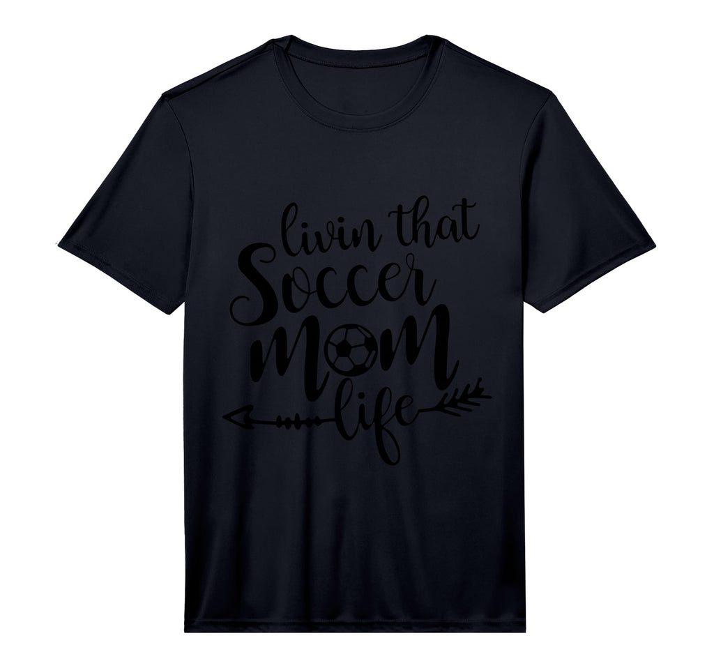 Mens Livin That Soccer Mom Life T-Shirt - Fun Novelty Design Men Women