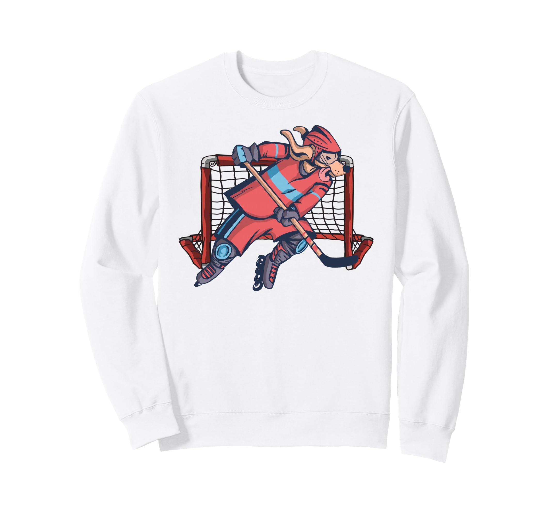 Roller Hockey Skates Goalkeeper Sweatshirt - Fun Novelty Design Men Women