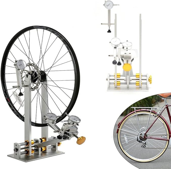 LYNICESHOP Wheel Truing Stand, 10"-29" Bicycle Wheel Truing Stand Bike Hub Maintenance Platform Repair Tool Kit Professional Bicycle Wheel Repair Truing Bearing Stand