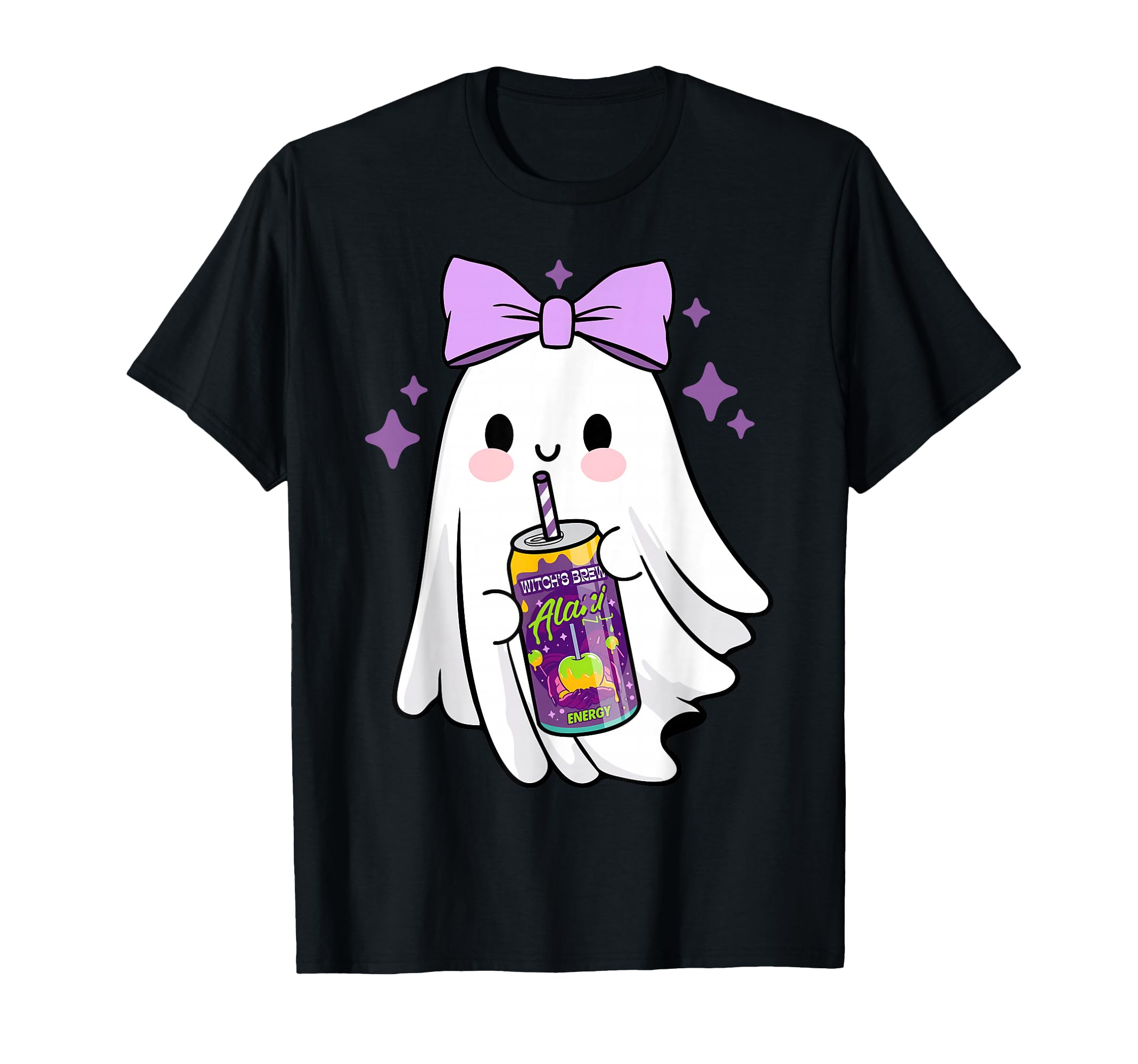 Coquette Ghost Energy Drink Ghoul T-Shirt - Aesthetic Graphic for Adults