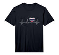 Thailand Love Heartbeat And Thai Flag T-Shirt - Trendy Graphic Men Women