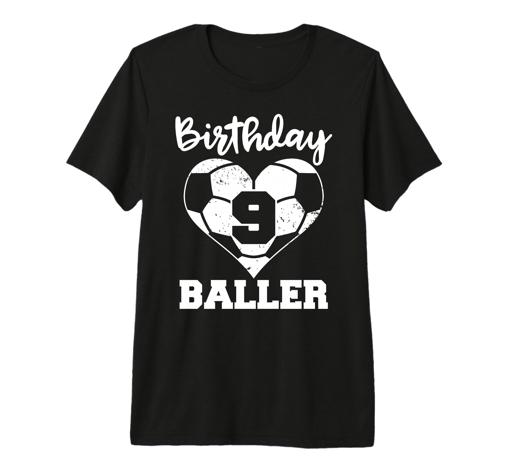 9Th Birthday Baller Funny 9 Year Old T-Shirt - Minimalist Print for Adults