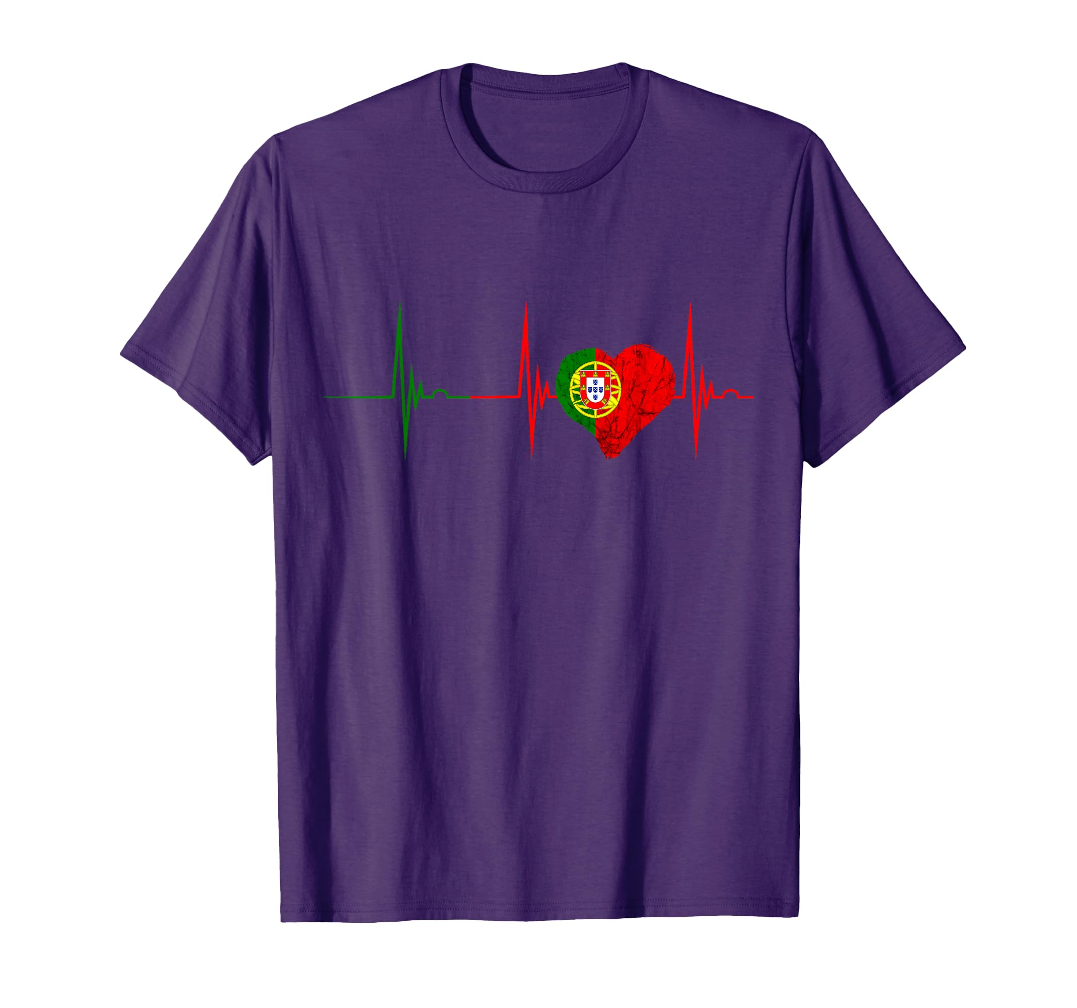 Heartbeat Ekg Pulse Portugal T-Shirt - Aesthetic Graphic for Adults