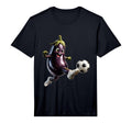 Mens Eggplant Soccer Performance T-Shirt - Casual Everyday Wear for Adults