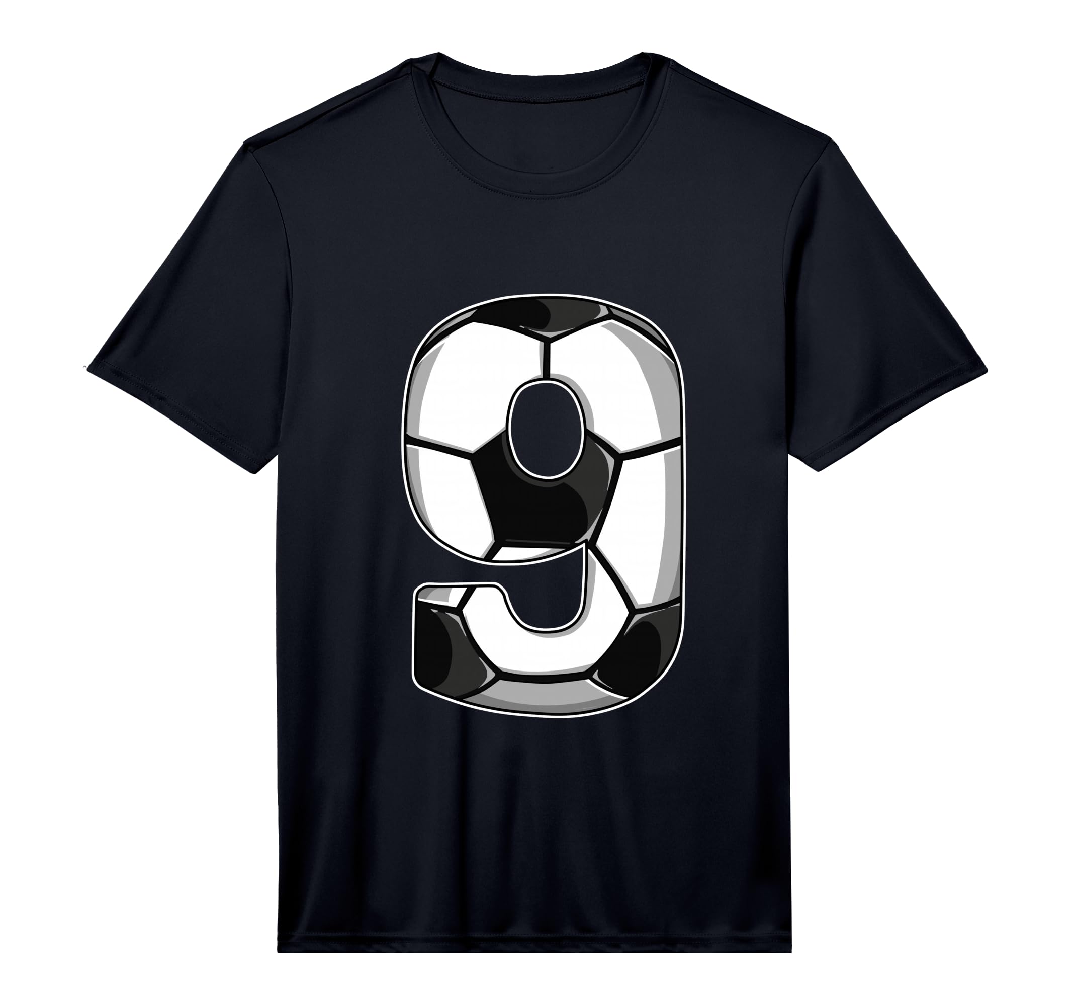 9Th Birthday Soccer Performance T-Shirt - Unique Graphic Unisex