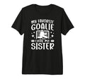 Proud Ice Hockey Goalie Sister Hockey T-Shirt - Graphic Print Men Women