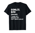 Goalie Definition Funny Hockey Soccer T-Shirt - Minimalist Print for Adults