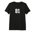 Number 81 80S 90S Soccer Team Jersey T-Shirt - Trendy Graphic Men Women