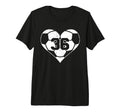 Soccer Number 36 Jersey Funny Soccer T-Shirt - Novelty Apparel Men Women