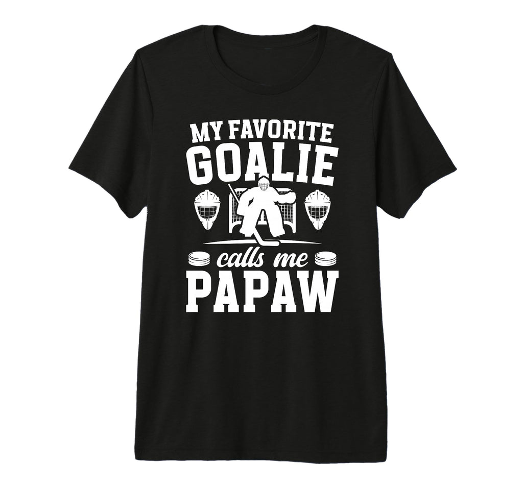 Mens Proud Hockey Goalie Papaw Ice T-Shirt - Streetwear Style Unisex