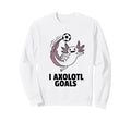Minimalist Axolotl Soccer Player And Sweatshirt - Novelty Apparel Unisex