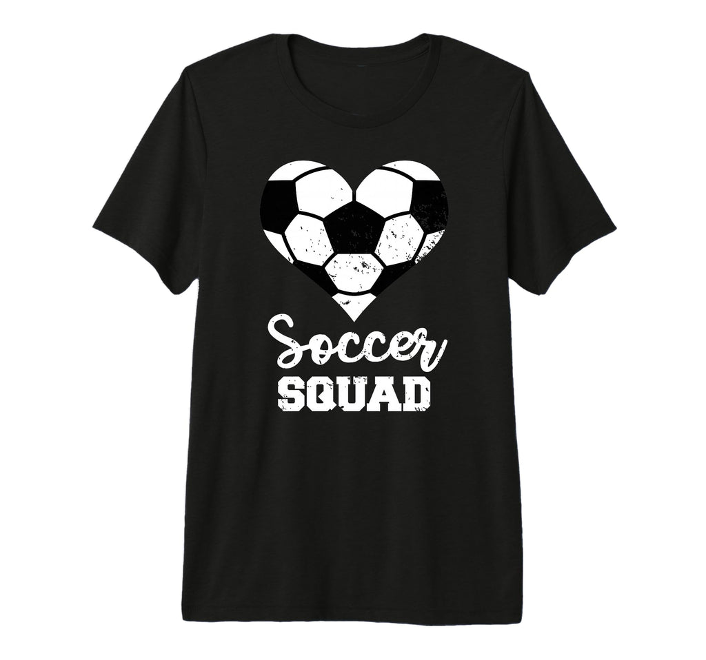 Soccer Squad Heart Funny Soccer T-Shirt - Custom Art Print for Adults