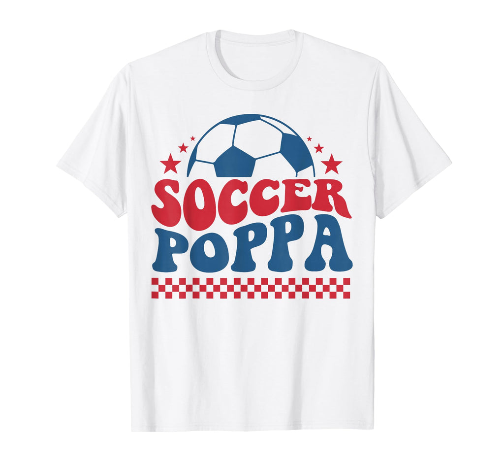 Soccer Poppa Dad Soccer Fan T-Shirt - Fun Novelty Design for Adults