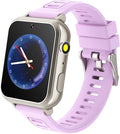 Kids Smart Watch for Boys Girls 6-12 with Pedometer Audio Book Camera Music Player Birthday Present Christmas (Silver Frame Purple)……