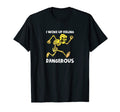 I Woke Up Feeling Dangerous Funny Skeleton T-Shirt - Unique Graphic Unisex